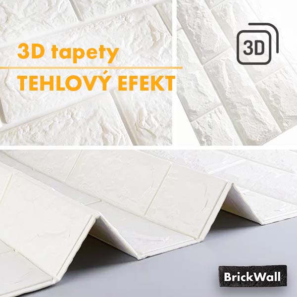 BRICKWALL® – 3D SAMOLEPIACE TAPETY (77 cm x 70 cm)