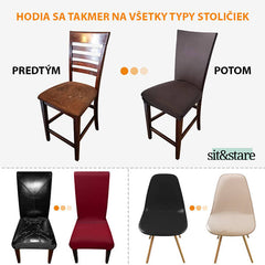 SIT&STARE®: ELASTICKÉ POŤAHY NA STOLIČKY - 4 ALEBO 6 POŤAHOV