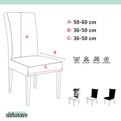 SIT&STARE®: ELASTICKÉ POŤAHY NA STOLIČKY - 4 ALEBO 6 POŤAHOV