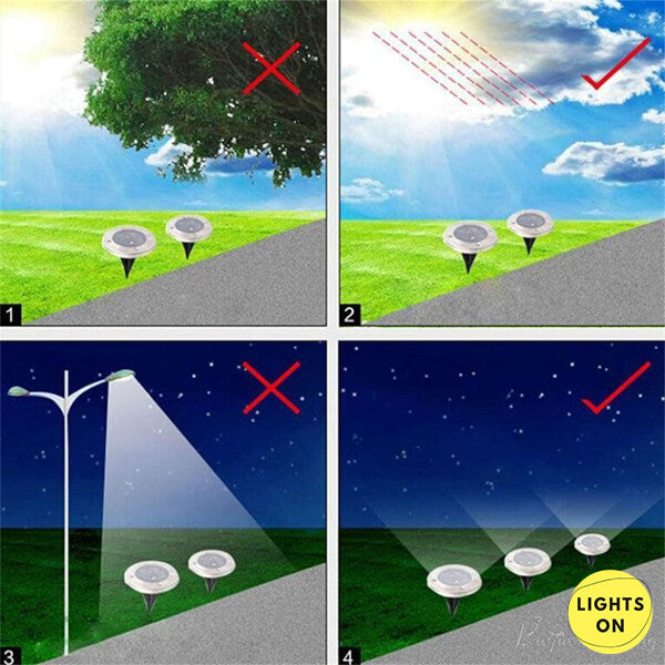 LIGHTSON® - LED SOLÁRNE LAMPY 1X